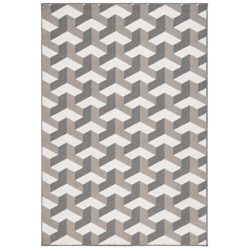 Hikeem Performance Geometric Rug, Rectangle 5'3" x 7'8"
