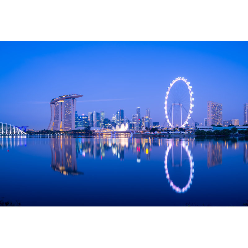 Silhouette de Singapour par Fazon1, H 24 po x l 36 po
