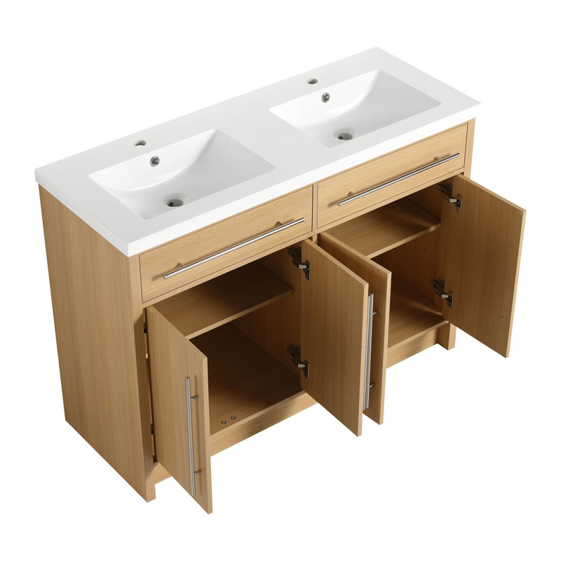 Meuble-lavabo sur pied 48 po avec lavabo en résine