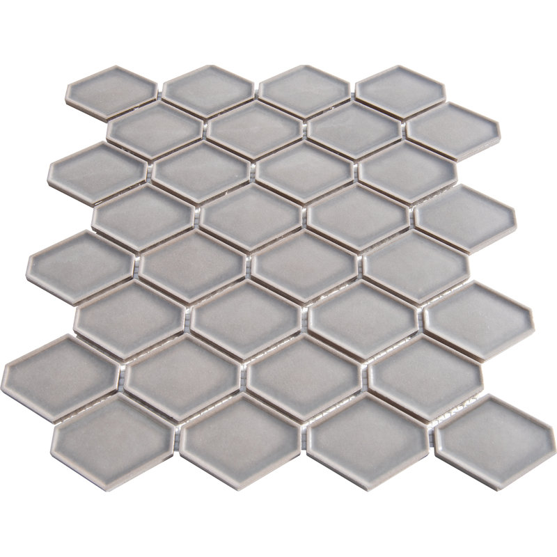 Carrelage à motif mosaïque en porcelaine 2 po x 6 po, Bois d'œuvre