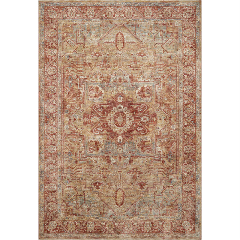 Capwell Oriental Indoor Rug, Rectangle 7' x 10'2"