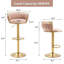 Tabouret de bar pivotant avec dossier Ginko-879315310-882844512