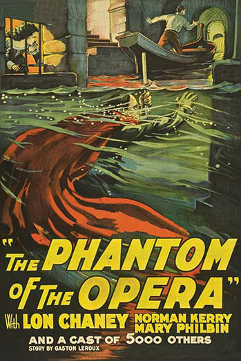 Le fantôme de l’opéra-impression de publicité rétro, H 36 po x l 24 po x P 1,5 po