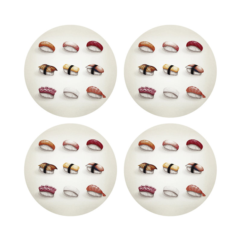Sushi Town Pebble 16" Vinyl Placemat