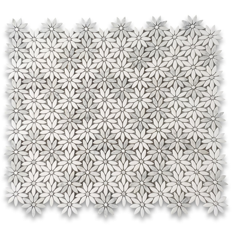 9" x 11" Marble Novelty Mosaic Wall & Floor Tile