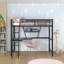 Lit mezzanine simple en métal avec bureau intégré Hillary de Mason & Marbles-2099596871