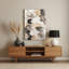 Abstrait aquarelle 43, art mural en métal beige-1527883193
