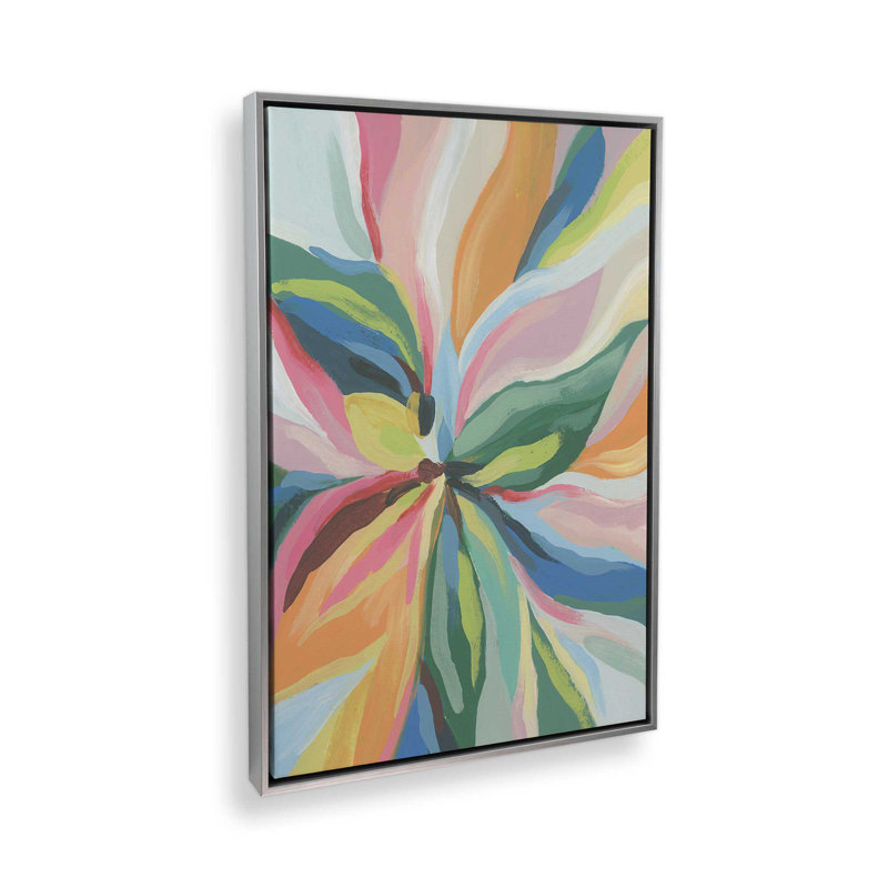 «Blossom Beacon II» par June Erica Vess, reproduction d'art sur toile, H 36 po x l 24 po, Argent argent