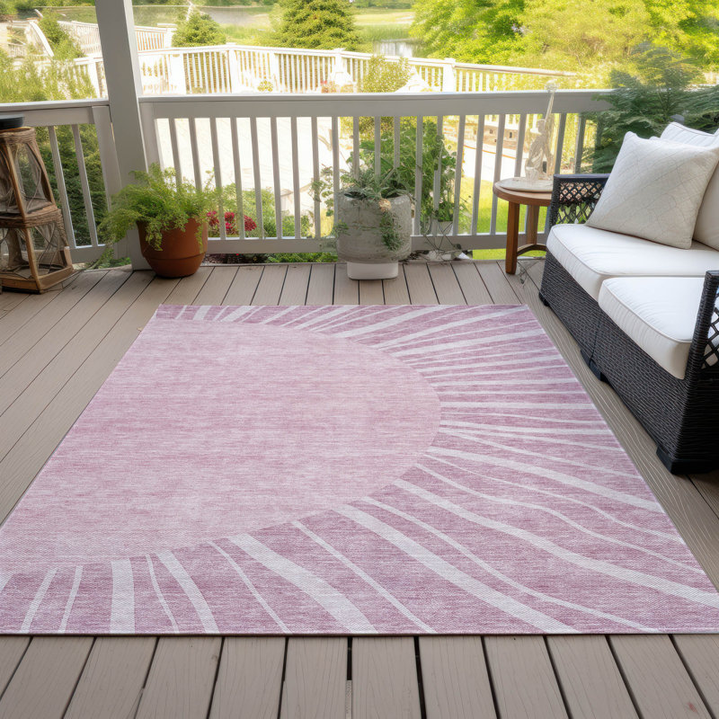 Melania Abstract Indoor / Outdoor Rug, Rectangle 8' x 10'