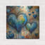  «Painted Hearts» par Rey Klimt, art mural en métal, 24 po x 24 po-1922150164
