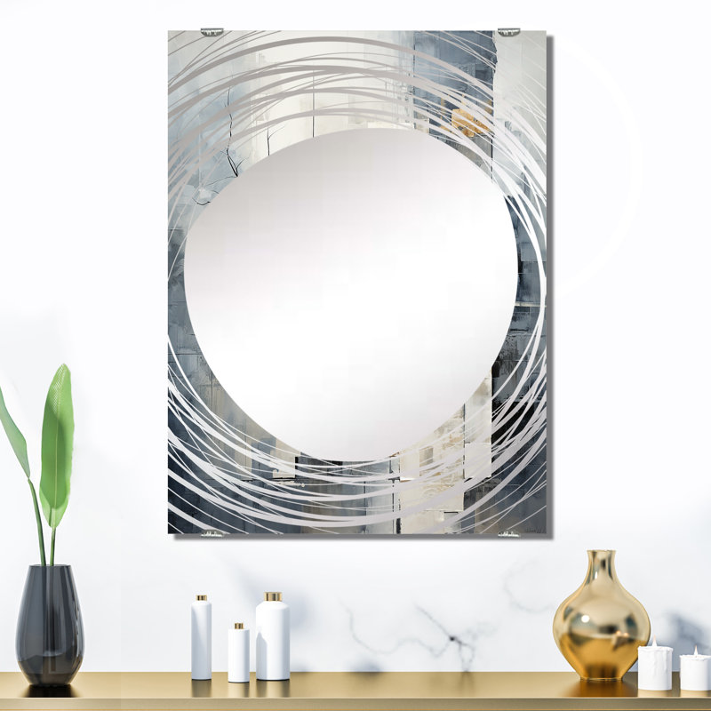 Miroir mural Savo - Collages abstraits MIR131640, 32 po x 24 po