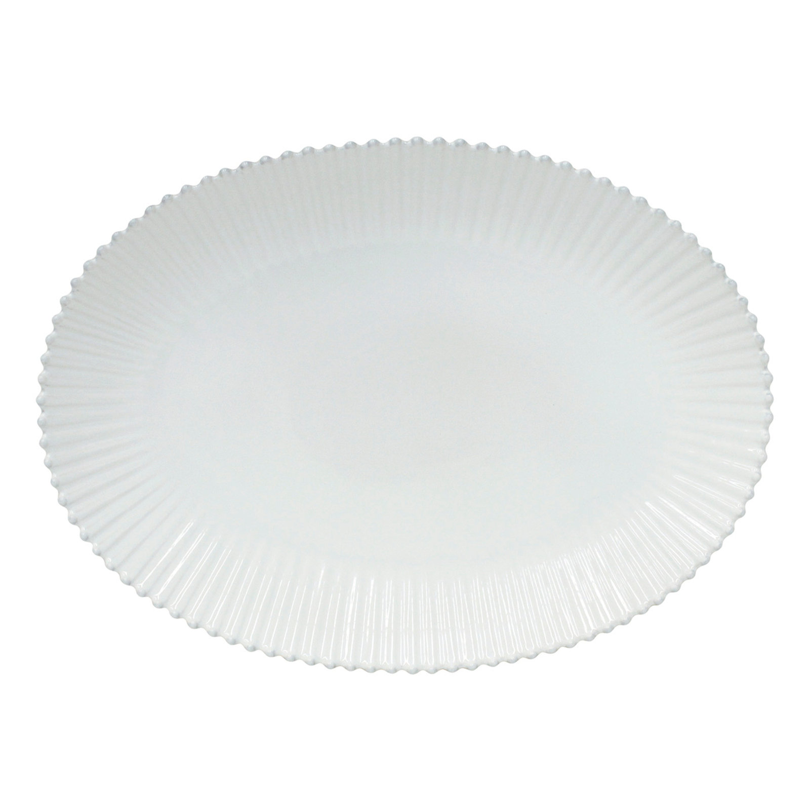 Pearl Oval Platter, 2.25" H x 20" L x 14.5" W