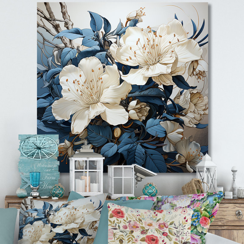 «Minimalisme rhododendron Bouquet Beauties I» sur toile, Toile tendue, 16" H x 16" W