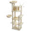 Arbre à chat pour gros chats avec super grand hamac, tour d'escalade, poteaux à griffer, maisonnette et grand perchoir supérieur-1933029315