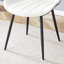 4 chaises de salle à manger avec coussin de siège allongé. Conception à lignes épurées. Épissure gris foncé et blanc. Pu Back. Rembourrage en éponge haute. Et coussin optionnel confortable - 4 pièces. Ligne élégante. Blanc. Rempli. Confortable-1278798605