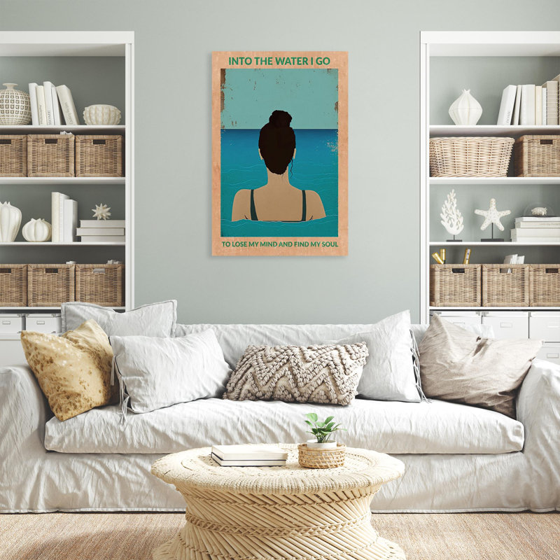 Into the Water I Go On, impression sur toile, H 36 po x l 24 po x P 1,25 po