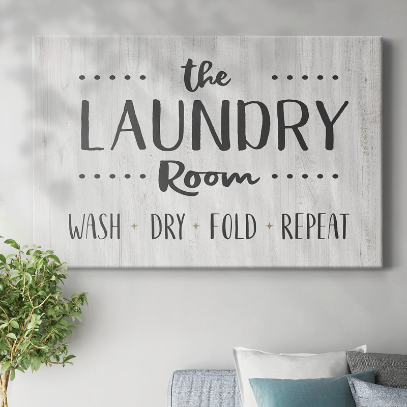 The Laundry Room-Gallery Wrapped Canvas, 12" H x 18" W