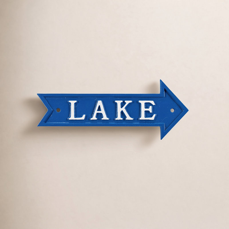Signe de flèche de lac