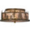 Rustic Lodge Mica Semi Flush Mount
