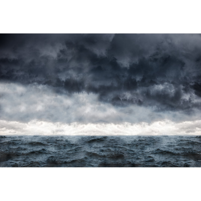 Ocean In A Storm - Wrapped Canvas Print, 30cm H x 46cm W x 3.8cm D
