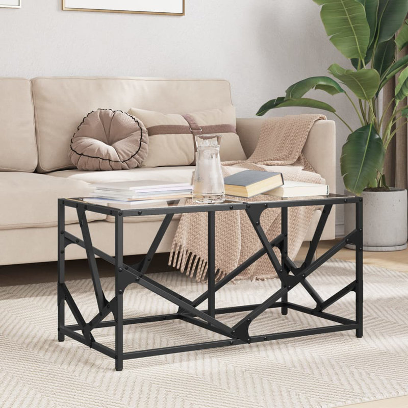 Akiel Coffee Table, Transparent, 41cm H x 78.5cm L x 40cm W