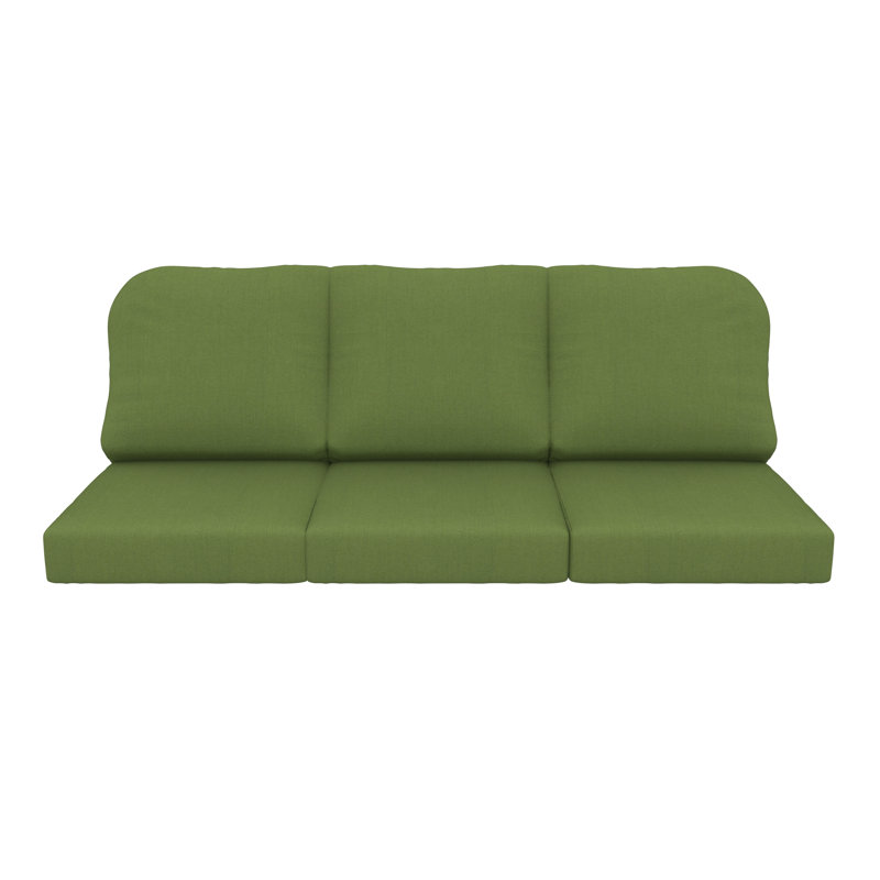 Outdoor Sunbrella® 3 Seater Sofa Cushions, Spectrum Cilantro Sunbrella® Plainweave