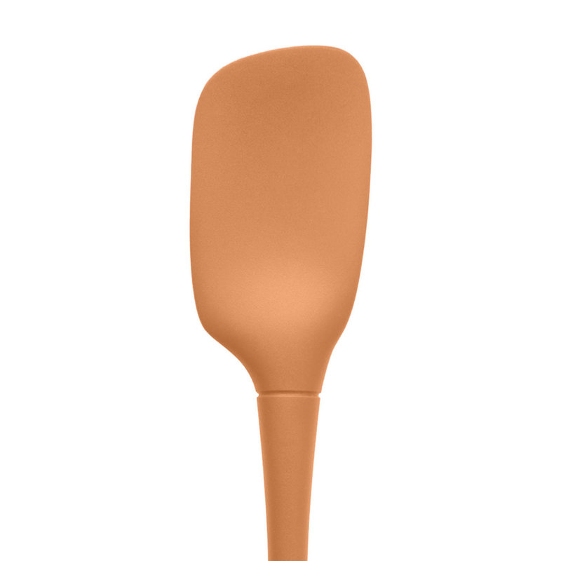 Tovolo Flex-Core All-Silicone Spoonula for Scooping, Stirring, and Serving, Apricot, Apricot