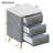 Upholstered Wooden Nightstand Bedside Table With Drawers