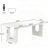 71'' Modern White Rectangular Dining Table for 6-8-412240928