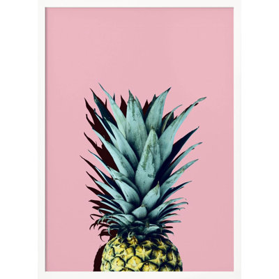 "Pineapple art 1", art mural texturé encadré