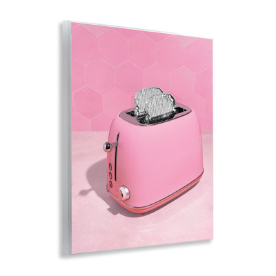 Disco Toaster over Pink Wall Plaque, design by LISH Creative