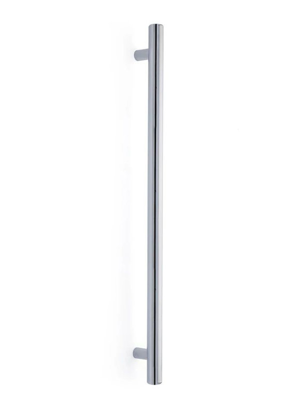 Poignée porte de douche en verre Emtek Bar (GBTB), Unlacquered Brass, 18"