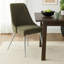 Chaise d’appoint rembourrée en gris fratessa