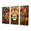 Sayer - ensemble d'art mural animal lion-108317377-108317378