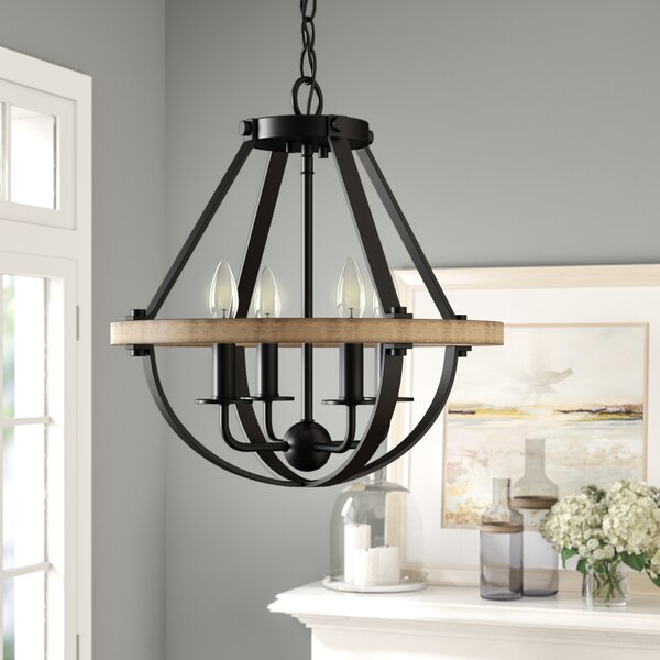 Gracie Oaks Thiele 4 - Light Dimmable Empire Chandelier & Reviews | Wayfair