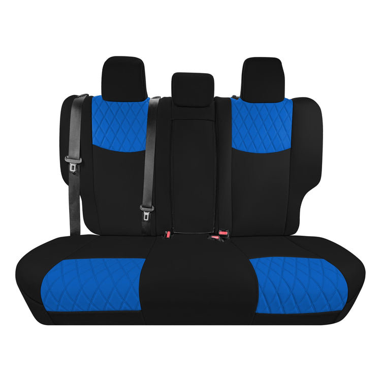 Housses de siège arrière en néoprène Latitude Run® Ultraflex, Bleu / Noir