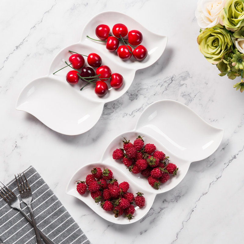 2 Piece Divided Serving Dish Set
