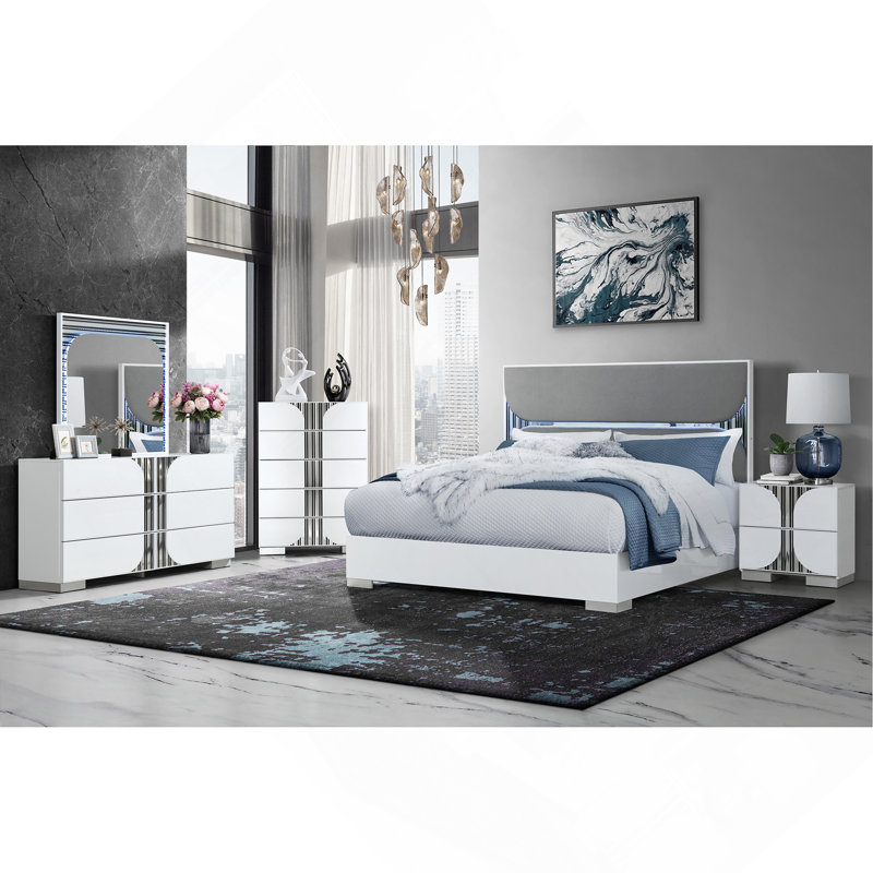 Table de chevet blanche Sasha