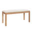 Table de salle à manger 6 pièces avec 4 chaises rembourrées et banc Farmhouse Classical-1466853316