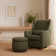 Enoki 21" Wide Round Storage Ottoman with Storage