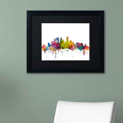 « minneapolis minnesota horizon », impression encadrée