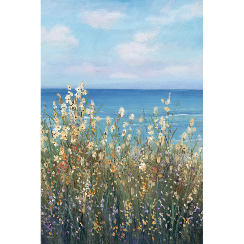 Flowers at the Coast II by Timothy O' Toole - Wrapped Canvas Painting, 122cm H x 81cm W, Paper Print