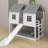 Twin Over Twin House Bunk Bed With Slide