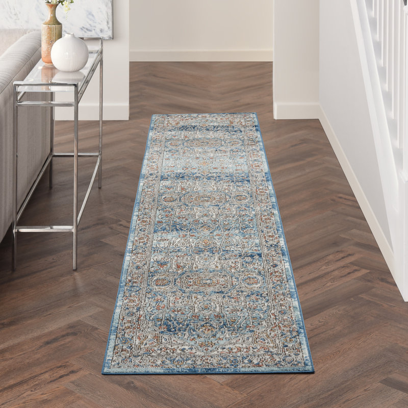 Tapis beige Freeda, Tapis de couloir 2 pi 2 po x 10 pi
