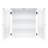 Jaeden Removable Two-Door Wall Cabinet with Water-Textured Glass and Adjustable Shelves-106209695