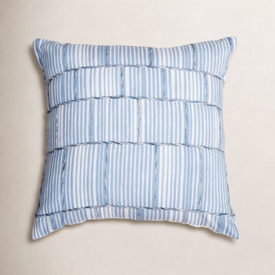 Hendricks 20" x 20" Embroidered Throw Pillow