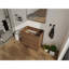 Meuble-lavabo de salle de bain de 30 po (29 1/8 po) sans lavabo, meuble-lavabo sous-comptoir moderne avec double tiroir, meuble-lavabo de salle de bain autoportant, bois d'ingénierie, brun-130611465-130611468