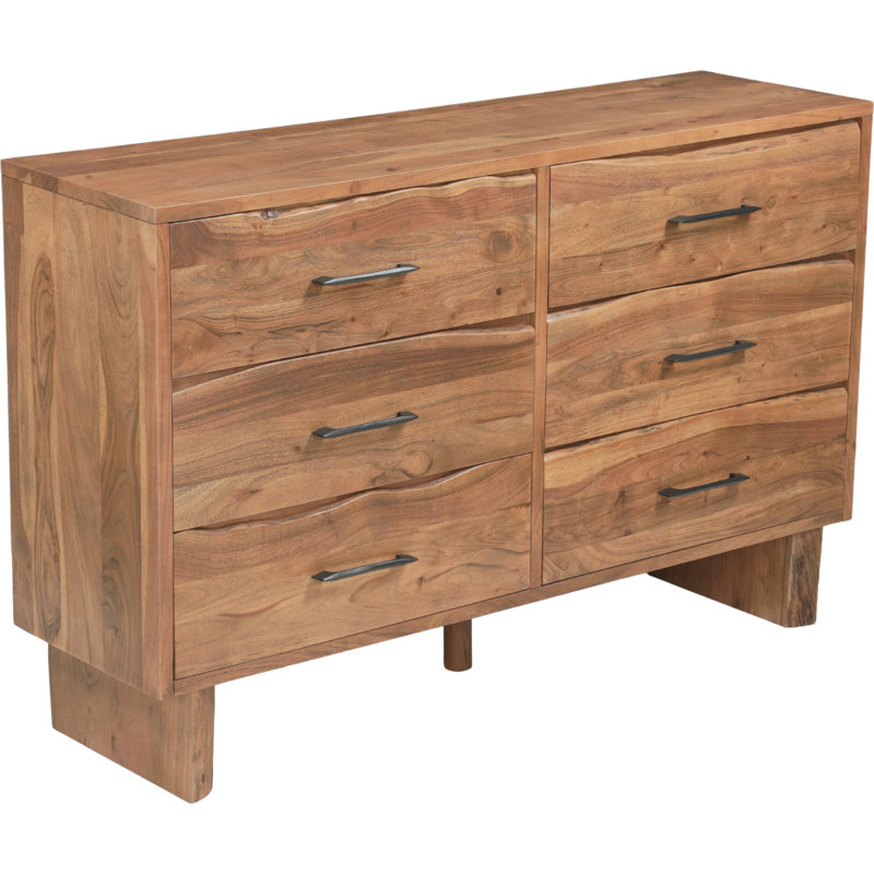 Commode 6 tiroirs Frausto, Natural