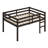 Wood Loft Bed With Ladder-1263386793