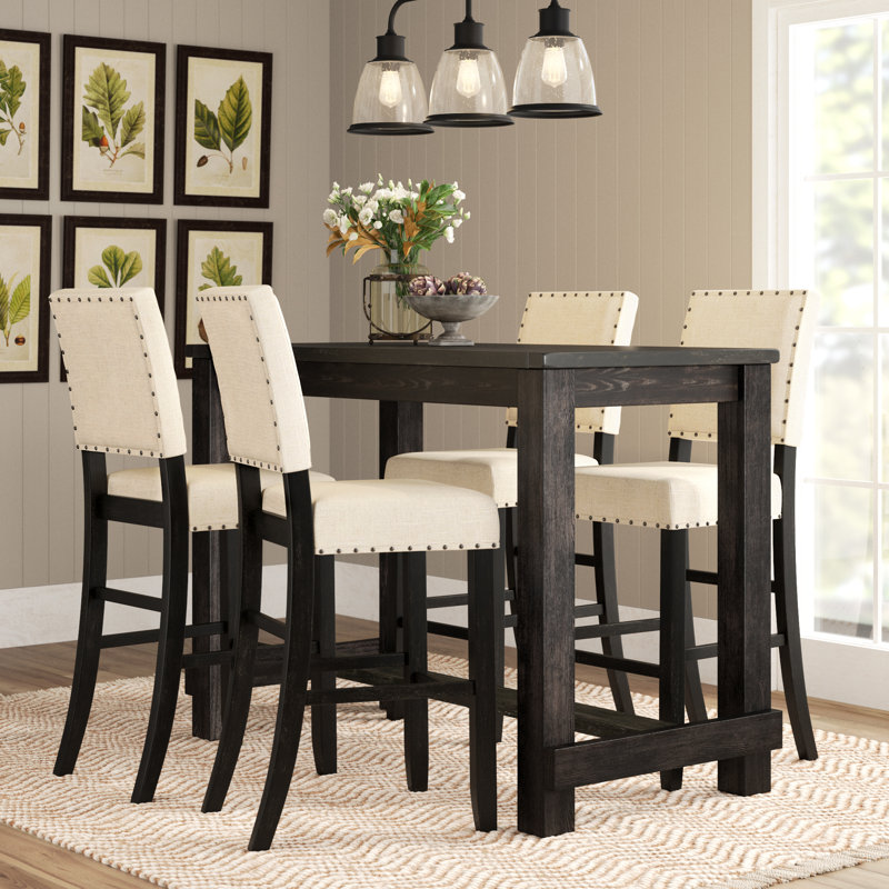 Adler 5-Piece Counter Height Trestle Dining Set